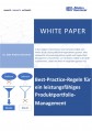 Best-Practice-Regeln für ein leistungsfähiges Produktportfoliomanagement