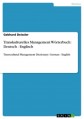 Transkulturelles Management Wörterbuch: Deutsch - Englisch
