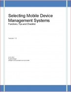 Selecting Mobile Device Management  Systems