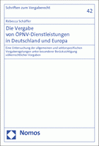 Die Vergabe von ÖPNV-Dienstleistungen in Deutschland und Europa