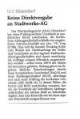 OLG Düsseldorf - Keine Direktvergabe an Stadtwerke-AG