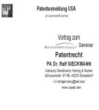 5 Patentanmeldung in den USA