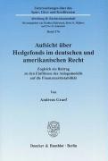 Aufsicht über Hedgefonds im deutschen und amerikanischen Recht
