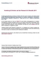 Homburg & Partner auf der Research & Results 2011