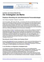 Employer Branding in deutschen Unternehmen - Selbstläufer oder Notwendigkeit?
