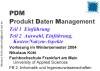 PDM Produktdatenmanagement