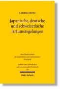 Japanische, deutsche und schweizerische Irrtumsregelungen