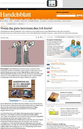 Cover zu HANDELSBLATT: "Whistleblowing"