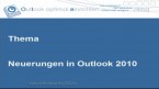 Outlook 2010 einrichten und loslegen