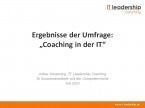 Umfrage zum Thema Coaching in der IT