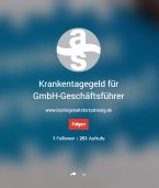Cover zu Krankentagegeld für GmbH Geschäftsführer im Krankheitsfall