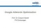 Google Adwords optimieren