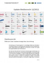 Update Medienrecht 12/2012: Markenrecht