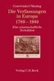 Die Verfassungen in Europa 1789 - 1949
