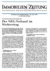 Der WEG-Verband im Werkvertrag